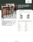 Lancaster Table & Seating 164BBSNVNVKD Specsheet
