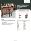 Lancaster Table & Seating 164BBSNVRDKD Specsheet