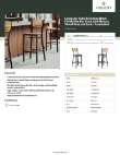 Lancaster Table & Seating 164BBSNWNTAS Specsheet