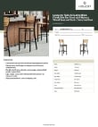Lancaster Table & Seating 164BBSNWNTKD Specsheet