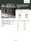 Lancaster Table & Seating 164BMCCVNVAS Specsheet Lancaster Table & Seating 164BMCCVNVAS Specsheet