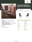 Lancaster Table & Seating 164BNQCRBK Specsheet
