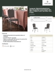 Lancaster Table & Seating 164BNQCRBKN Specsheet