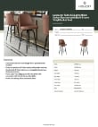Lancaster Table & Seating 164BUCKBARDB Specsheet