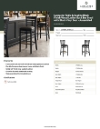 Lancaster Table & Seating 164BWLBVBKAS Specsheet