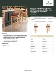 Lancaster Table & Seating 164BWLNVBGAS Specsheet