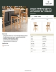 Lancaster Table & Seating 164BWLNVBKAS Specsheet