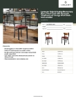 Lancaster Table & Seating 164CBRBUVKD Specsheet