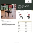 Lancaster Table & Seating 164CBSMVBKKD Specsheet