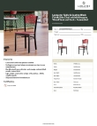 Lancaster Table & Seating 164CBSMWMHAS Specsheet
