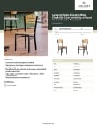 Lancaster Table & Seating 164CBSNWNTAS Specsheet