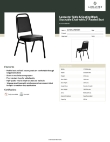 Lancaster Table & Seating 164CHAIRBKBK Specsheet Lancaster Table & Seating 164CHAIRBKBK Specsheet