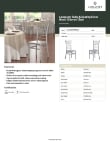 Lancaster Table & Seating 164CHIARSSLV Specsheet Lancaster Table & Seating 164CHIARSSLV Specsheet