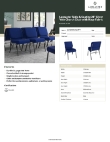 Lancaster Table & Seating 164CHRCH21NV Specsheet