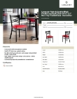 Lancaster Table & Seating 164CMCBVRDAS Specsheet Lancaster Table & Seating 164CMCBVRDAS Specsheet