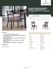 Lancaster Table & Seating 164CMCBWMHAS Specsheet