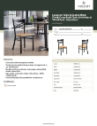Lancaster Table & Seating 164CMCBWNTAS Specsheet