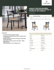 Lancaster Table & Seating 164CMCBWNTKD Specsheet