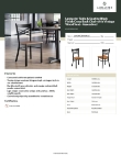 Lancaster Table & Seating 164CMCBWVNAS Specsheet