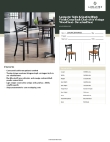 Lancaster Table & Seating 164CMCBWVNKD Specsheet