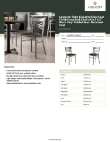 Lancaster Table & Seating 164CMCCVBKKD Specsheet