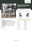 Lancaster Table & Seating 164CMLBWBKAS Specsheet