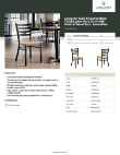 Lancaster Table & Seating 164CMLBWNTAS Specsheet
