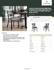 Lancaster Table & Seating 164CMLDVDGKD Specsheet Lancaster Table & Seating 164CMLDVDGKD Specsheet