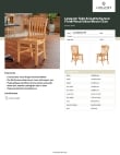 Lancaster Table & Seating 164CSCHLNAT Specsheet