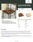Lancaster Table & Seating 164CUSHMLVNN Specsheet