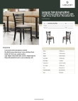 Lancaster Table & Seating 164CWLBVLGKD Specsheet