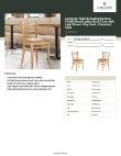 Lancaster Table & Seating 164CWLNVLBKD Specsheet