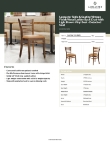 Lancaster Table & Seating 164CWLVVLBKD Specsheet Lancaster Table & Seating 164CWLVVLBKD Specsheet