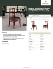 Lancaster Table & Seating 164CWWMVBKAS Specsheet