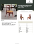 Lancaster Table & Seating 164CWWMVLBKD Specsheet