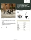 Lancaster Table & Seating 164D2848YOBK Specsheet