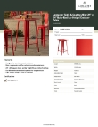Lancaster Table & Seating 164RB242RED Specsheet
