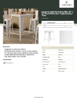 Lancaster Table & Seating 164RB323WHT Specsheet