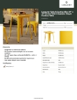 Lancaster Table & Seating 164RD242YEL Specsheet Lancaster Table & Seating 164RD242YEL Specsheet