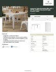 Lancaster Table & Seating 164RD304WHT Specsheet