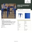 Lancaster Table & Seating 164RD323BLU Specsheet