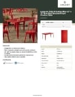 Lancaster Table & Seating 164RD326RED Specsheet Lancaster Table & Seating 164RD326RED Specsheet