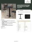 Lancaster Table & Seating 164S2430XBLK Specsheet