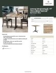 Lancaster Table & Seating 164S3636XBAW Specsheet