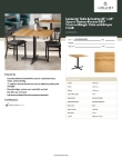 Lancaster Table & Seating 164S3636XMPL Specsheet