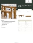 Lancaster Table & Seating 164VYBENCH72 Specsheet