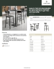 Lancaster Table & Seating 3492424GYB2B Specsheet