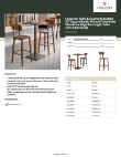 Lancaster Table & Seating 3492424WAB2B Specsheet