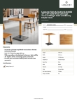 Lancaster Table & Seating 3492430CLN30 Specsheet Lancaster Table & Seating 3492430CLN30 Specsheet