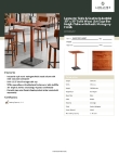 Lancaster Table & Seating 3493030CLM37 Specsheet Lancaster Table & Seating 3493030CLM37 Specsheet